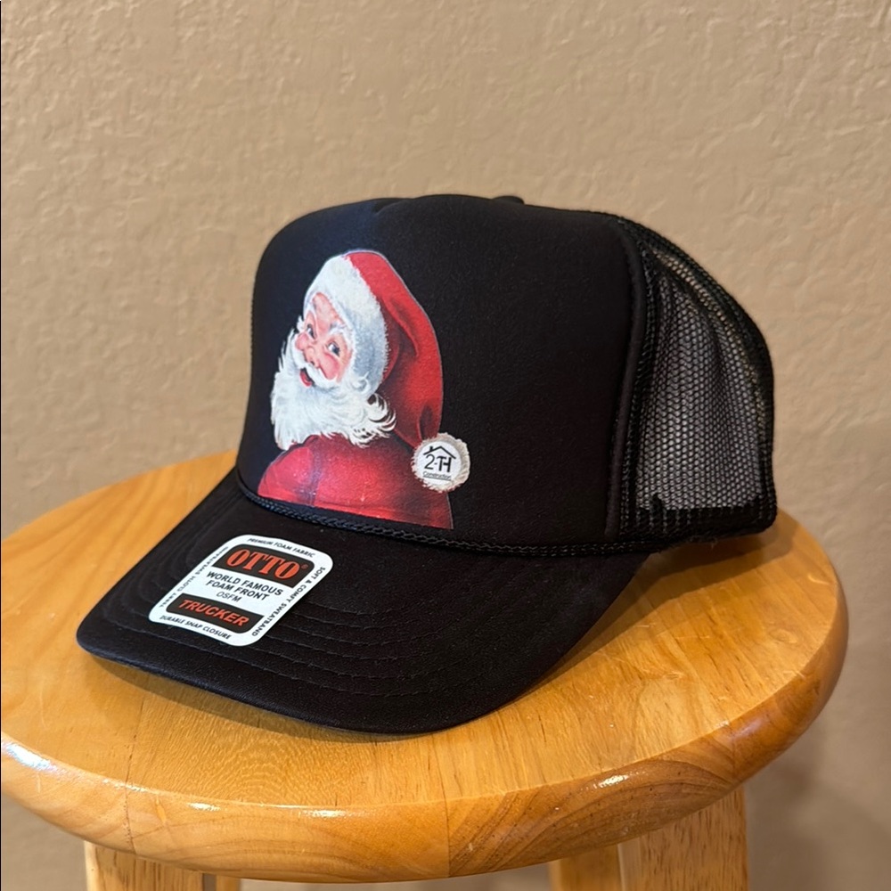 OTTO Black Santa Claus Trucker Hat